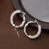 Wholesale Golden silver broken silver ring Hoop Earrings