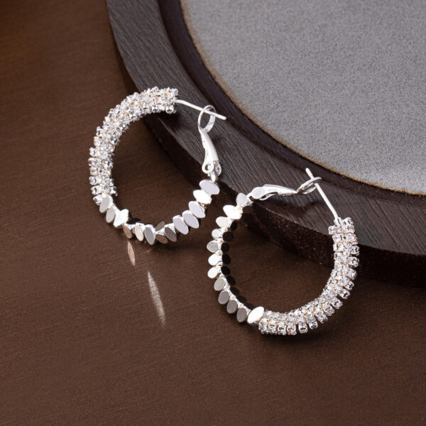 Wholesale Golden silver broken silver ring Hoop Earrings
