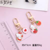 O1CN017avpjg29a4SJRkYAX_2211635628083-0-cib Wholesale Cute Cartoon Girl's Heart Kitty Cat Pendant Keychain Couple Girlfriend Gift Bag AirPods Hanging Ornaments