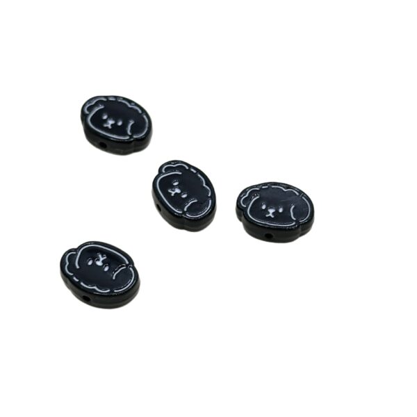 Wholesale Alloy paint color cartoon puppy head line puppy beaded diy beads