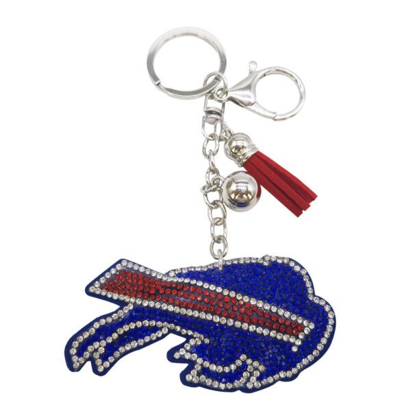 Wholesale Team Logo Diamond-encrusted Keychain