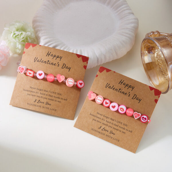 Wholesale Valentine's Day Bohemian Love Soft Ceramic Bracelet