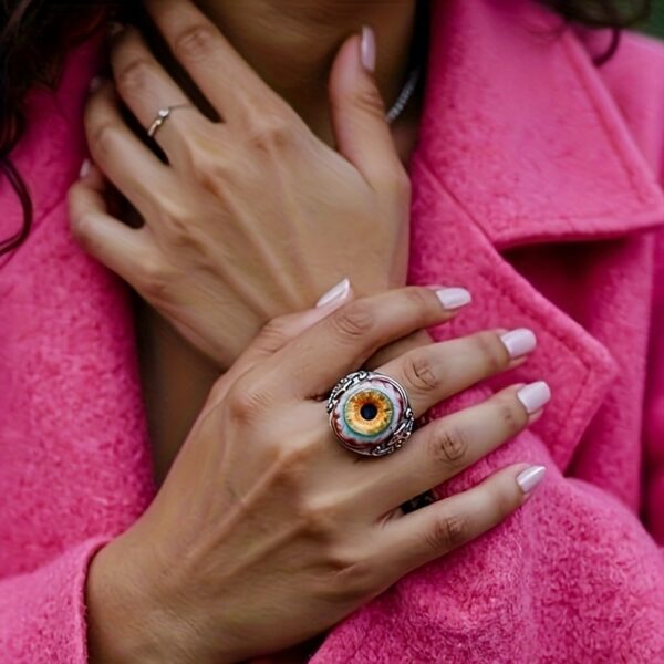 Wholesale Simulated blood red eyeball opening curtain eye ring