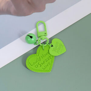 Little peach heart bell-green