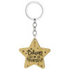 Wholesale English letter inspirational slogan Star Keychain