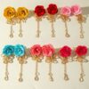 Wholesale Long tassel flower Valentine's Day earrings