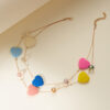 O1CN017jAkLV1bDRuQYYbl9_952103431-0-cib Wholesale Colorful heart double layered necklace