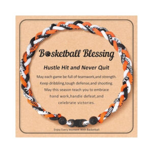 Wholesale Tri color woven baseball football basketball bracelet
