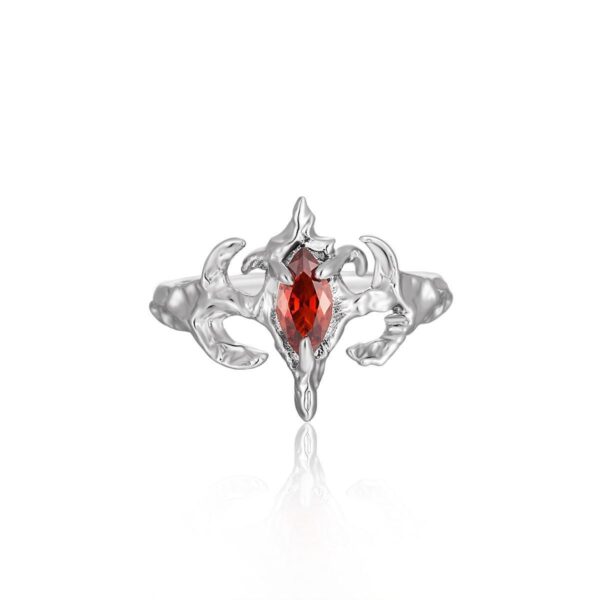 Wholesale Devil studded diamond opening ring