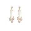Wholesale Pearl Long Retro Fashion Niche Simple Earrings