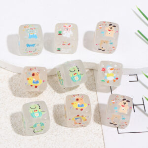 Wholesale 10pcs Night Light Cute Rabbit Dinosaur Blocks Acrylic Beads