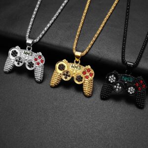 Wholesale Diamond encrusted game console controller necklace