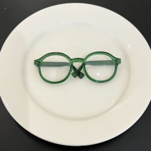 Large green glasses