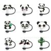 Wholesale Cute Panda Straw Tube Cap