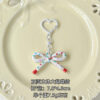 Wholesale Cute Double-Sided Printed Cut Out Bow Keychain