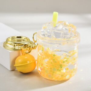 Bell style iceberg [lemon yellow] / Keychain + luminous oil bottle