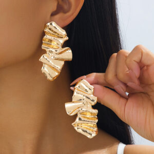 O1CN017s9lZ927XCnOP607N_3398757806-0-cib Wholesale Metal Irregular Geometry Punk Earrings