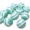 O1CN017sLPqx1QErJVWCcxU_2201245431945-0-cib Wholesale 5pcs 20MM Resin Stripe Beads DIY Green Stripe Beads
