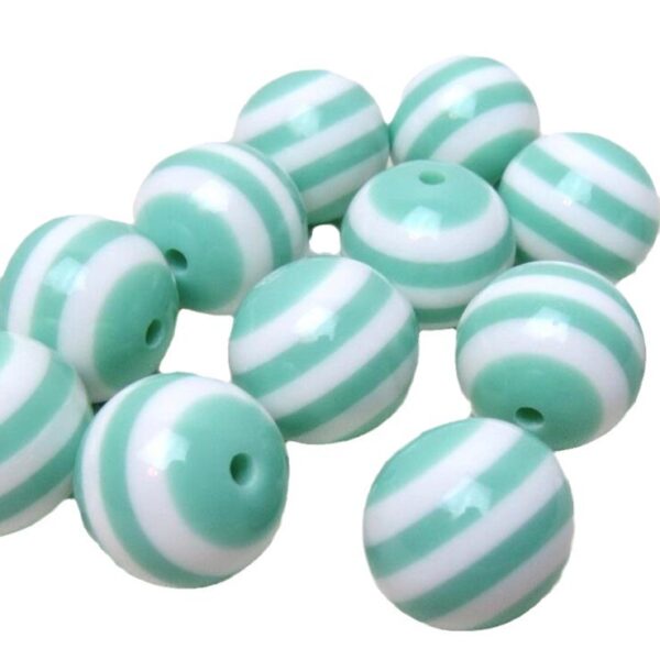O1CN017sLPqx1QErJVWCcxU_2201245431945-0-cib Wholesale 5pcs 20MM Resin Stripe Beads DIY Green Stripe Beads