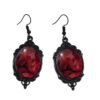 Wholesale Vintage Gothic Bat Halloween Flower Pendant Earrings