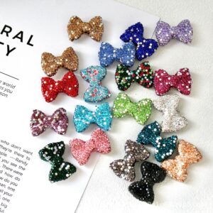 Wholesale Two-color sparkling diamond bowknot beads