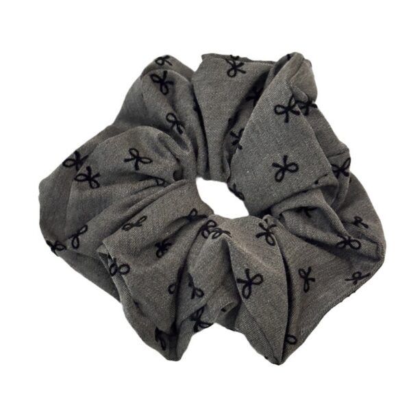 Wholesale Black polka dot bow with heart-shaped elastic headband