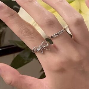 Two-piece set [bow + hollow butterfly]]