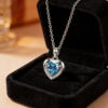 Wholesale Titanium steel necklace for women with micro inlaid full zircon, light luxury style