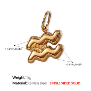 Pj431g1 aquarius gold solid pendant