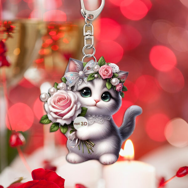 Wholesale Cute Animal Series Acrylic Keychains for Valentine's Day