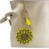 Wholesale Creative Rhinestone Sunflower Keychain Sunflower Bag Pendant