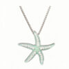 Wholesale Holiday style metal luminous starfish necklace