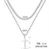 O1CN017yQRvX1xvngvGmqgC_2208907706506-0-cib Wholesale Golden cross double layered titanium steel necklace