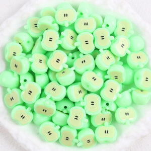 04 # 5 apples light green / Sold by pack 5 pieces/pack