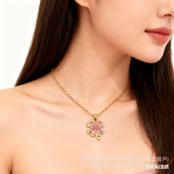 Wholesale European and American Cross-Border Multi-Style Pendant Necklace Women's Fashion Elegant Accessible Luxury Popular Ins Style Versatile Clavicle Chain