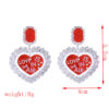 Wholesale Valentine's Day Double layered Love Earrings