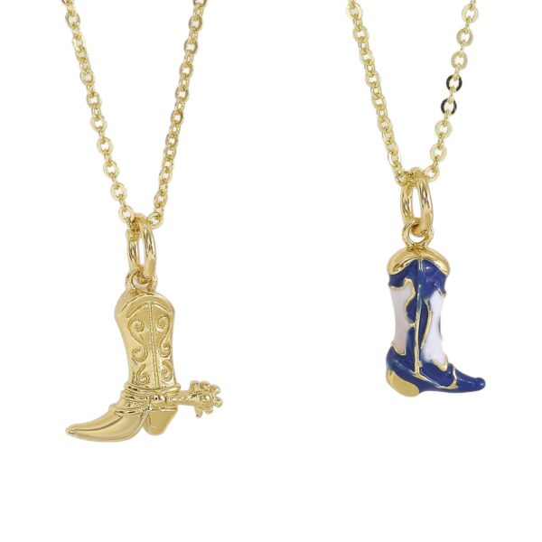 Wholesale Western cowboy boots punk retro collarbone chain