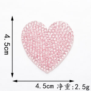 4.5*4.5cm*light pink love*hot melt adhesive