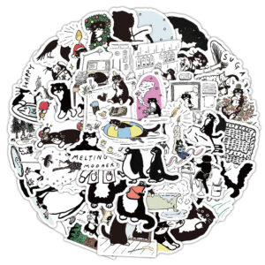 Black and white checkered cat-60 photos