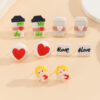 Wholesale Valentine's Day Love Angel Earrings