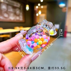 [Colorful] Glow-in-the-Dark Bubble Bead Round Candy (without buckle) / Quantity 1 is 1