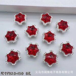 New red / Snowflake eight holes