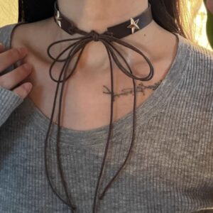 C757-collar-brown five-pointed star