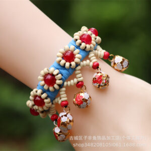 No. 7 details with beads and bells randomly