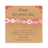 Wholesale Valentine's Day Envelope Love Crystal Soft Pottery Cardboard Bracelet