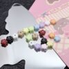 Wholesale Plump five-petal flower beaded DIY alloy accessories beaded
