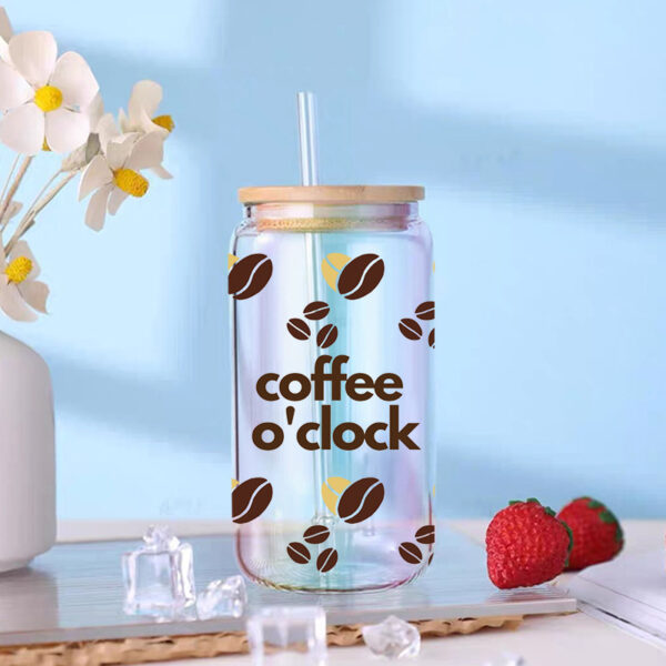 Wholesale UV Transfer Paste Glass Crystal Label Crystal Paste Cross-border Special Paste for 16oz Glass Cup 23cmX11cm