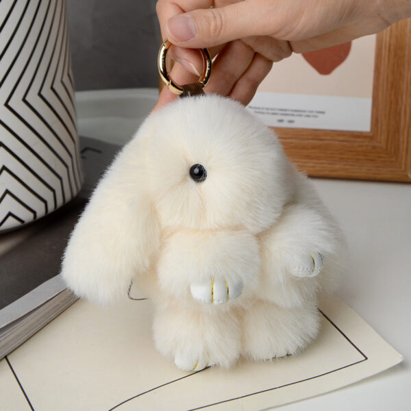 Wholesale Colorful plush rabbit cute bag pendant keychain