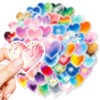 Wholesale 56pcs Watercolor Heart Valentine's Day Stickers