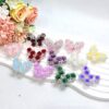 O1CN018EyzS21iSkYST5jlL_2220041874412-0-cib Wholesale 10pcs Colored alloy butterfly rose straight hole beads